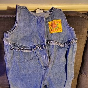 Baby girl denim jumper